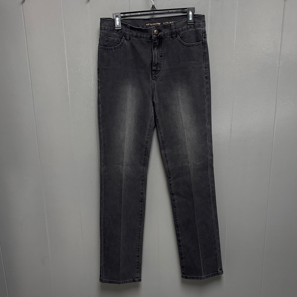 Soft Surroundings Charcoal Denim Pants